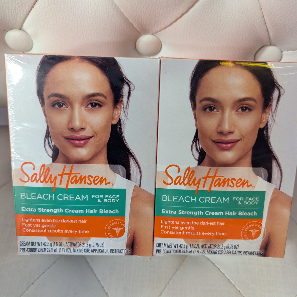 Sally Hansen Bleach Cream for Face & Body - Extra Strength 4 Packs
